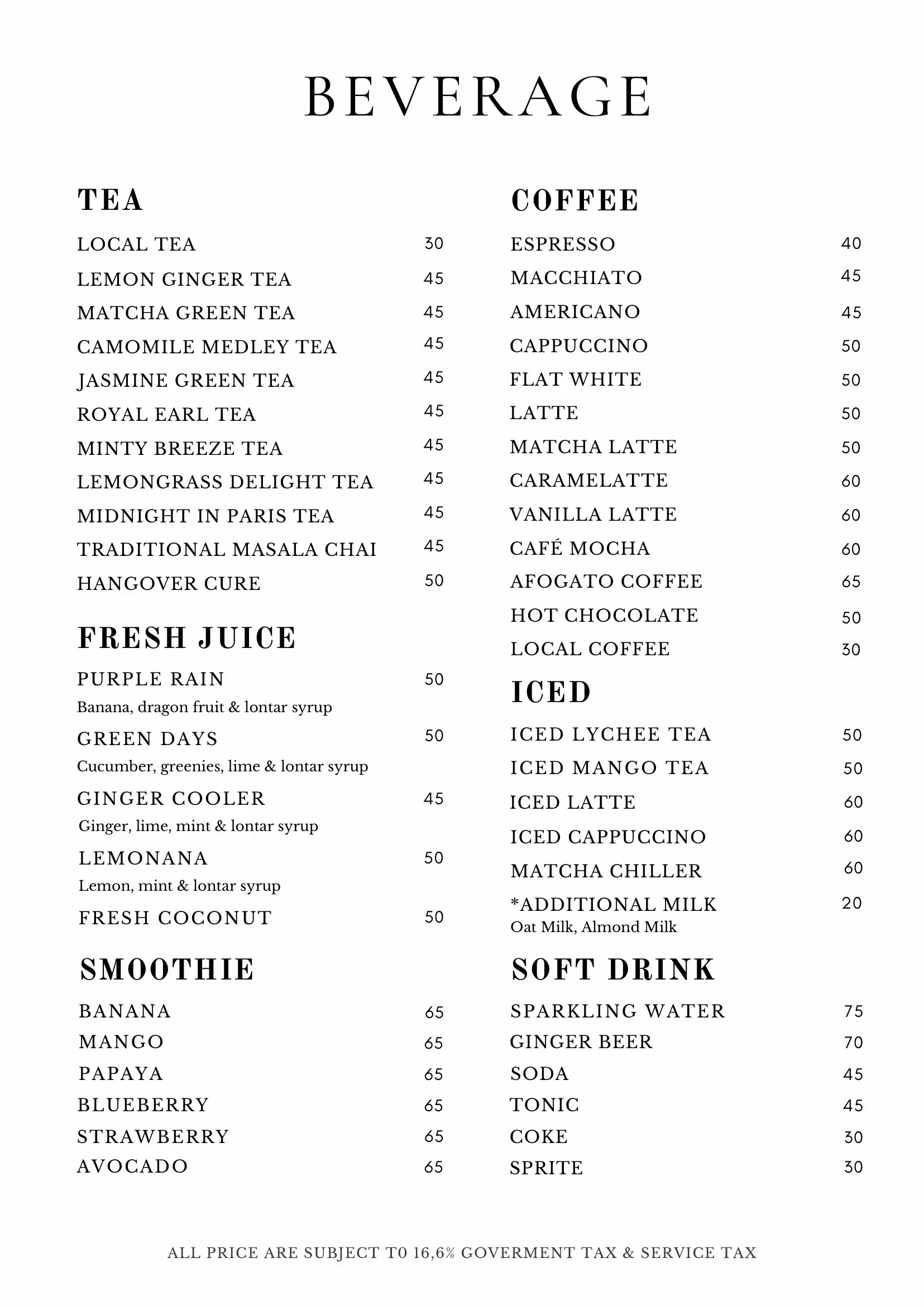 Susset Bar - Non Alcoholic